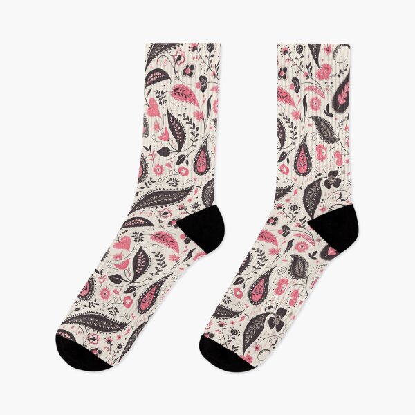Item preview, Pink & Brown Modern Paisley II | Seamless designed and sold by Unrooted.