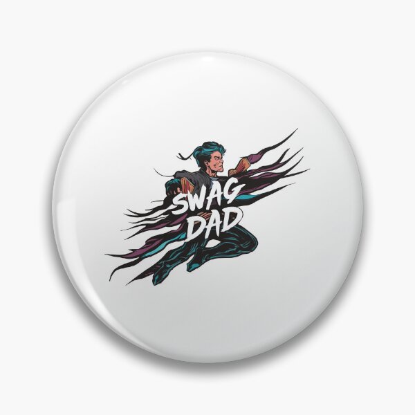Item preview, Swag Dad - Dynamic Comic Book Cover Father's Day Art designed and sold by HahaHandlesHub.