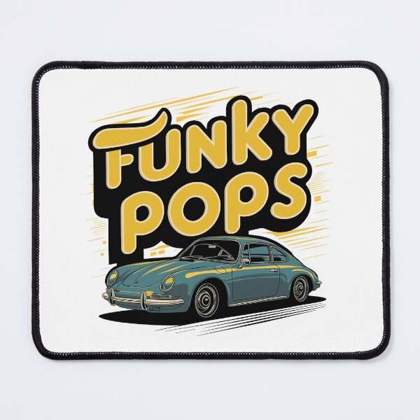 Item preview, Funky Pops - Retro Classic Car Father's Day Art designed and sold by HahaHandlesHub.