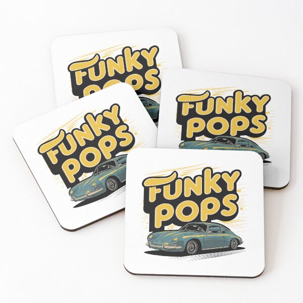 Item preview, Funky Pops - Retro Classic Car Father's Day Art designed and sold by HahaHandlesHub.