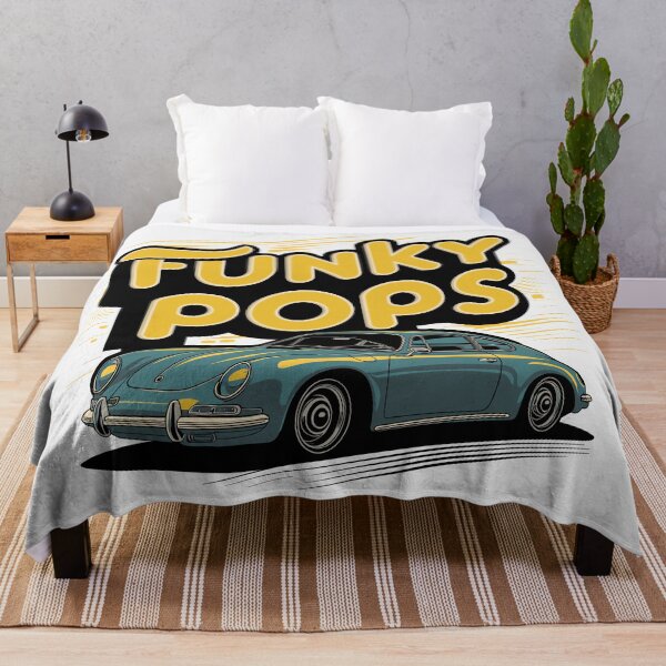 Item preview, Funky Pops - Retro Classic Car Father's Day Art designed and sold by HahaHandlesHub.