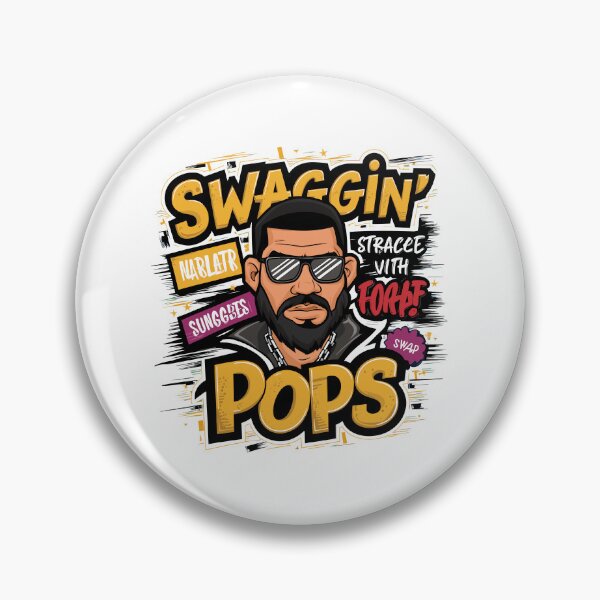 Item preview, Swaggin' Pops - Cool Urban Father's Day Art designed and sold by HahaHandlesHub.
