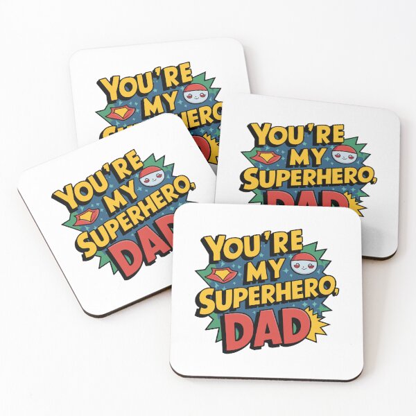 Item preview, You're My Superhero, Dad - Dynamic Comic Book Art designed and sold by HahaHandlesHub.
