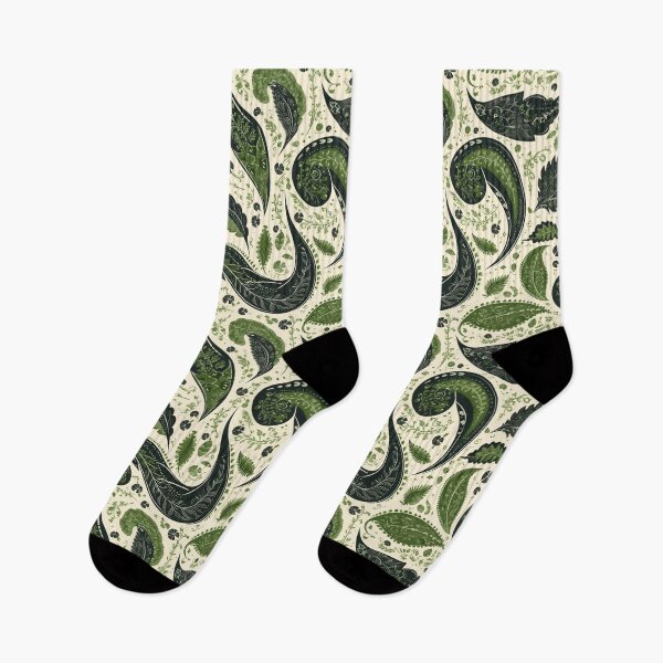 Item preview, Green Modern Paisley | Seamless designed and sold by Unrooted.