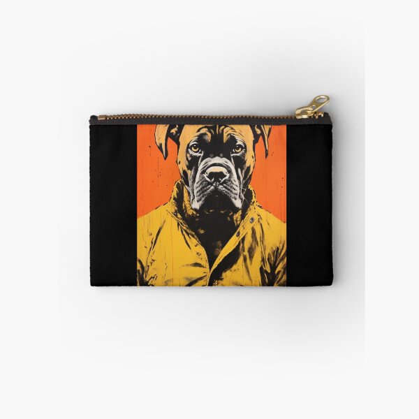 Item preview, Retro Boxer Dog Paint Drip  designed and sold by luvandsocial.