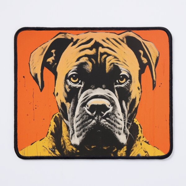 Item preview, Retro Boxer Dog Paint Drip  designed and sold by luvandsocial.