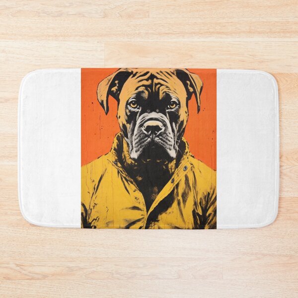 Item preview, Retro Boxer Dog Paint Drip  designed and sold by luvandsocial.