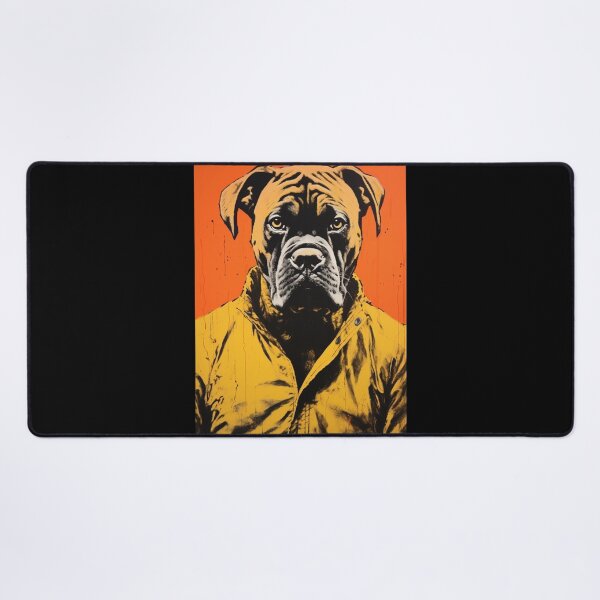 Item preview, Retro Boxer Dog Paint Drip  designed and sold by luvandsocial.