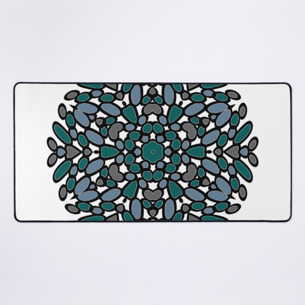 Item preview, Ocean Blue Green Rosette designed and sold by thankluckystars.