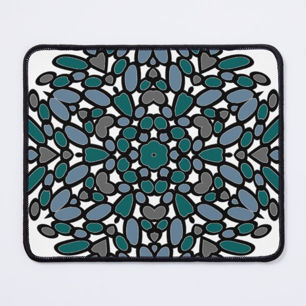 Item preview, Ocean Blue Green Rosette designed and sold by thankluckystars.