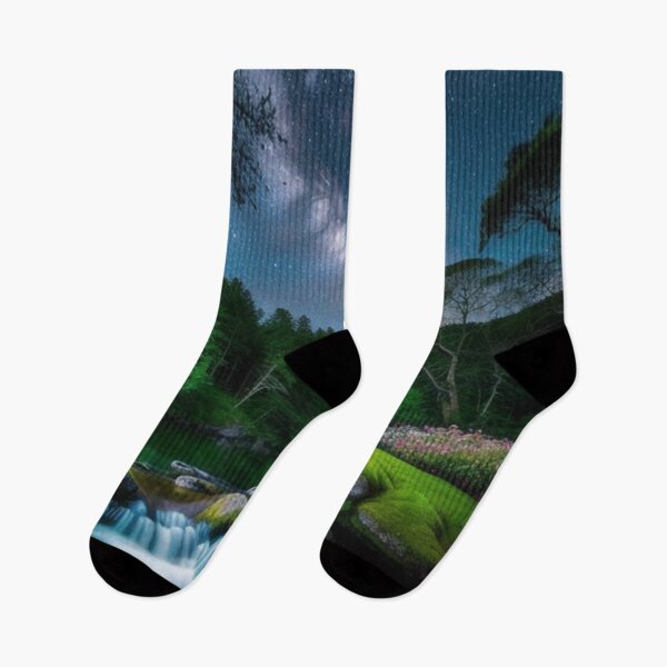 Item preview, Tranquil Night Sky Milky Way Over Serene Lake designed and sold by EnchantedVista.