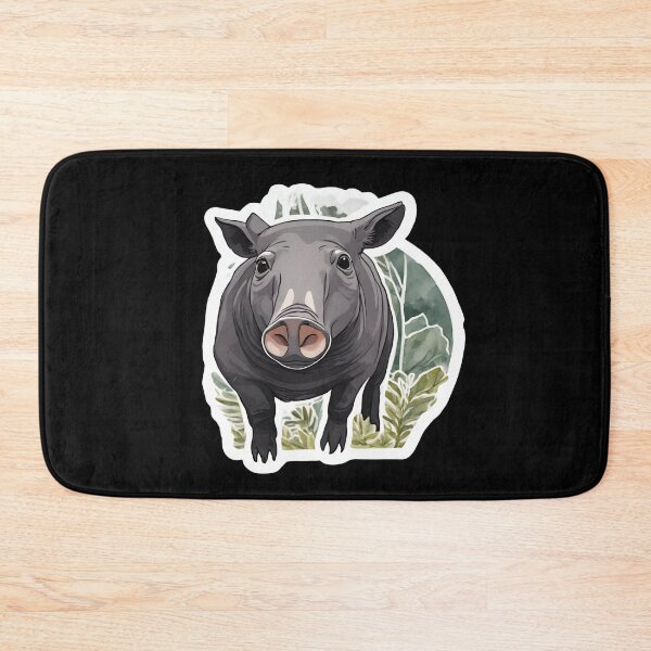 Item preview, Cute mountain tapir in leaves designed and sold by JacobsParadise.