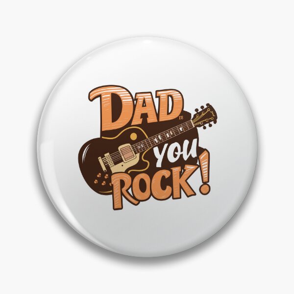 Item preview, Dad, You Rock! - Retro Rock 'n' Roll Father's Day Art designed and sold by HahaHandlesHub.