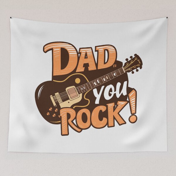 Item preview, Dad, You Rock! - Retro Rock 'n' Roll Father's Day Art designed and sold by HahaHandlesHub.