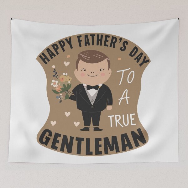 Item preview, Happy Father's Day to a True Gentleman - Elegant and Refined Art designed and sold by HahaHandlesHub.