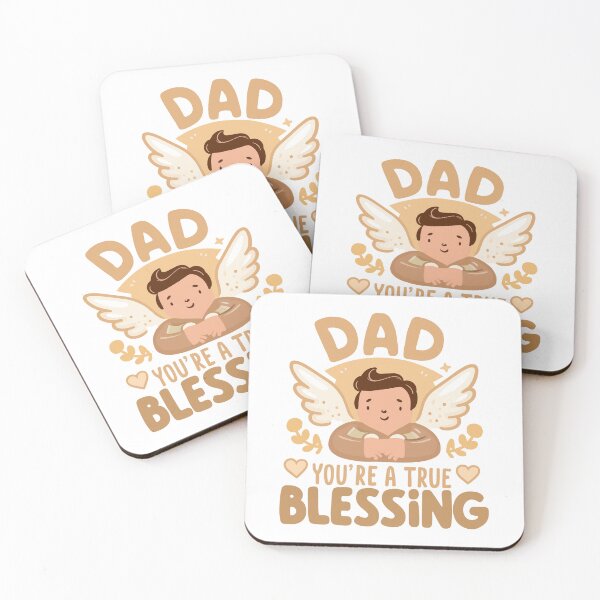 Item preview, Dad, You're a True Blessing - Heartwarming Father's Day Art designed and sold by HahaHandlesHub.