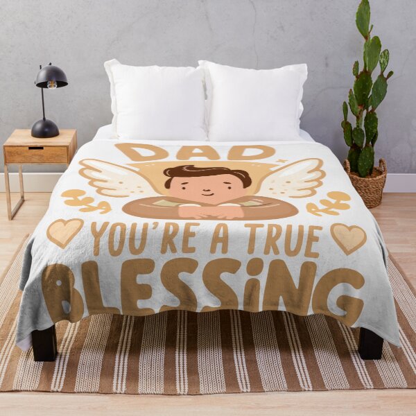 Item preview, Dad, You're a True Blessing - Heartwarming Father's Day Art designed and sold by HahaHandlesHub.