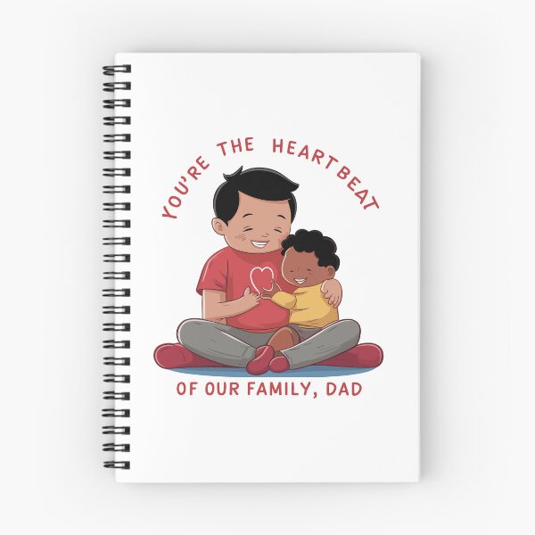 Item preview, You're the Heartbeat of Our Family, Dad - Tender Father's Day Art designed and sold by HahaHandlesHub.
