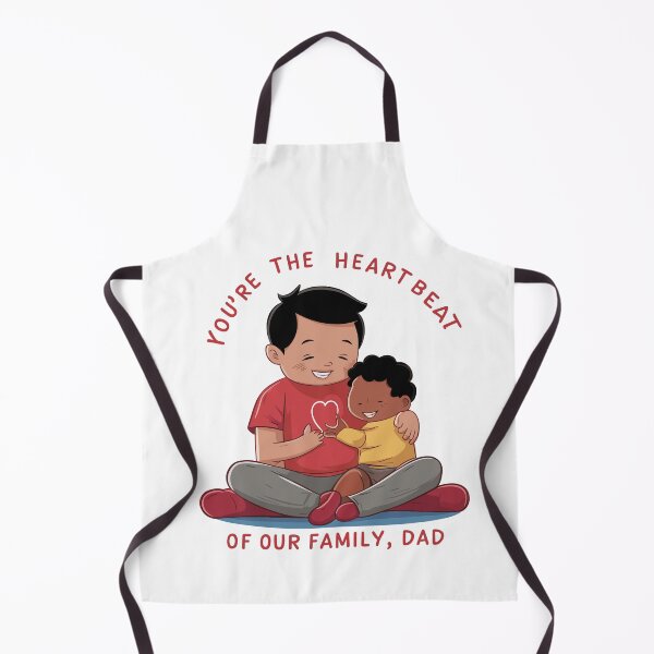 Item preview, You're the Heartbeat of Our Family, Dad - Tender Father's Day Art designed and sold by HahaHandlesHub.