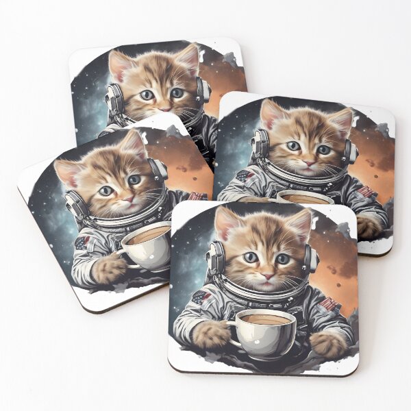 Item preview, Cosmic Cat-ffeine 3 designed and sold by Kaifat.