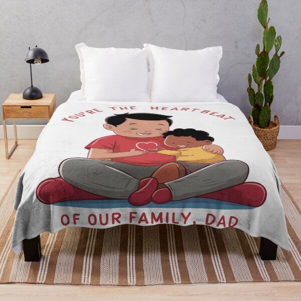 Item preview, You're the Heartbeat of Our Family, Dad - Tender Father's Day Art designed and sold by HahaHandlesHub.