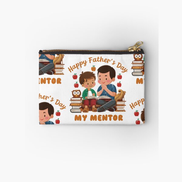 Item preview, Happy Father's Day, My Mentor - Heartwarming Father-Child Illustration designed and sold by HahaHandlesHub.