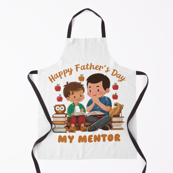 Item preview, Happy Father's Day, My Mentor - Heartwarming Father-Child Illustration designed and sold by HahaHandlesHub.