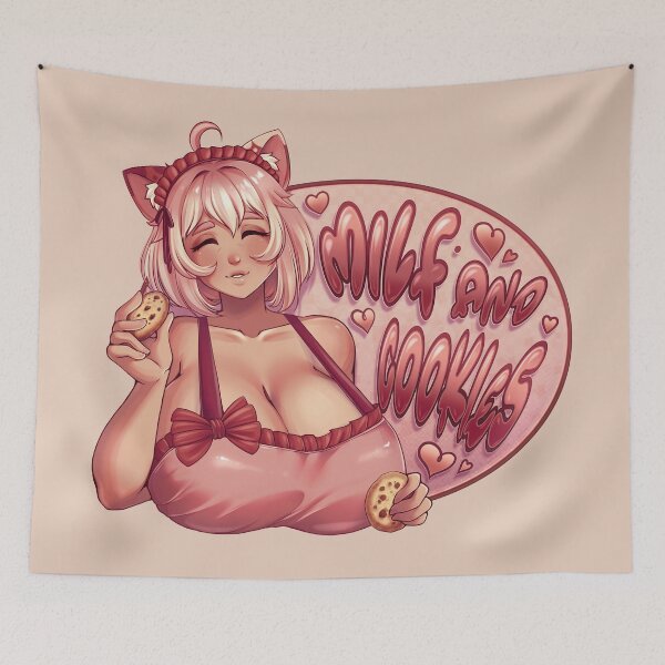 Item preview, Milf and Cookies designed and sold by The Rabbit Follower.