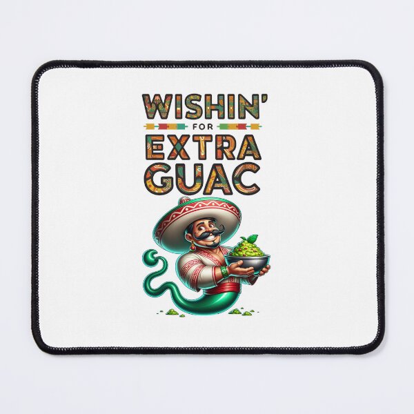 Item preview, Mexican Food Cartoon Wishing for Extra Guac  designed and sold by Betsytiptoe.