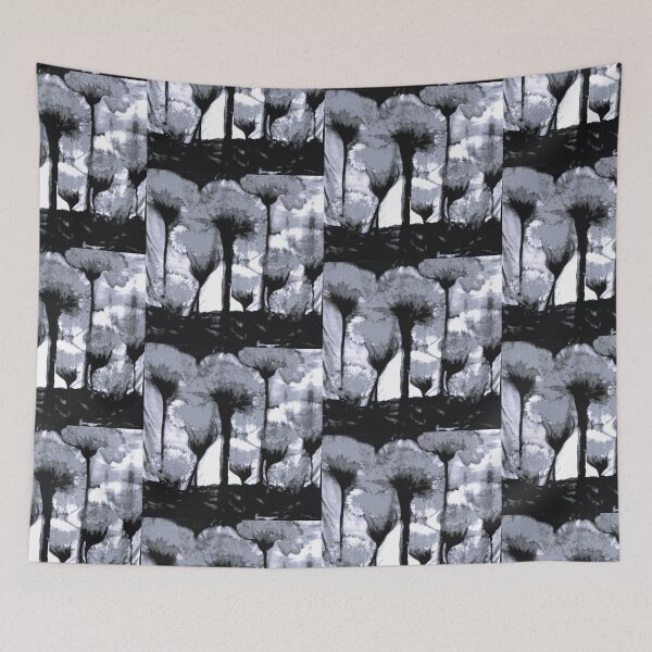 Item preview, Cuando brotan las flores - variación en blanco y negro designed and sold by TiramisuArt.