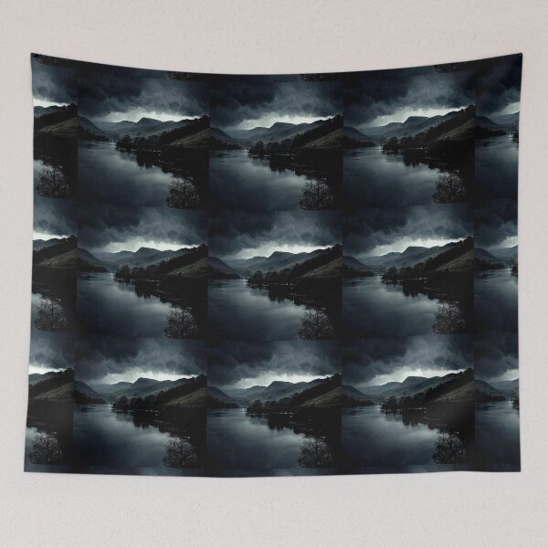Item preview, Thunder Clouds Over Scenic Scottish Mountains designed and sold by ZGigerBarker.