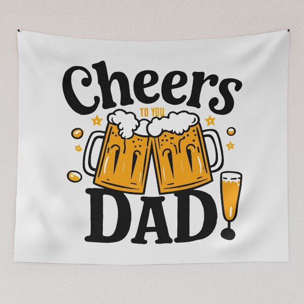 Item preview, Cheers to You, Dad! Pub-Inspired Father's Day Art designed and sold by HahaHandlesHub.