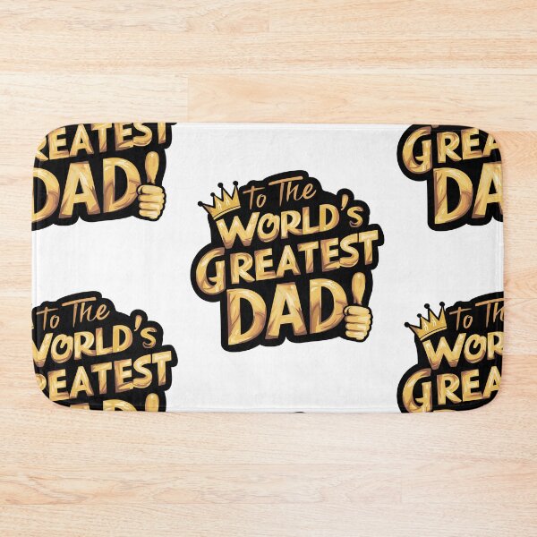 Item preview, World's Greatest Dad! Bold Metallic Typography Sticker designed and sold by HahaHandlesHub.