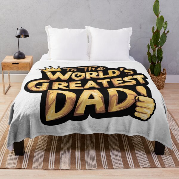Item preview, World's Greatest Dad! Bold Metallic Typography Sticker designed and sold by HahaHandlesHub.