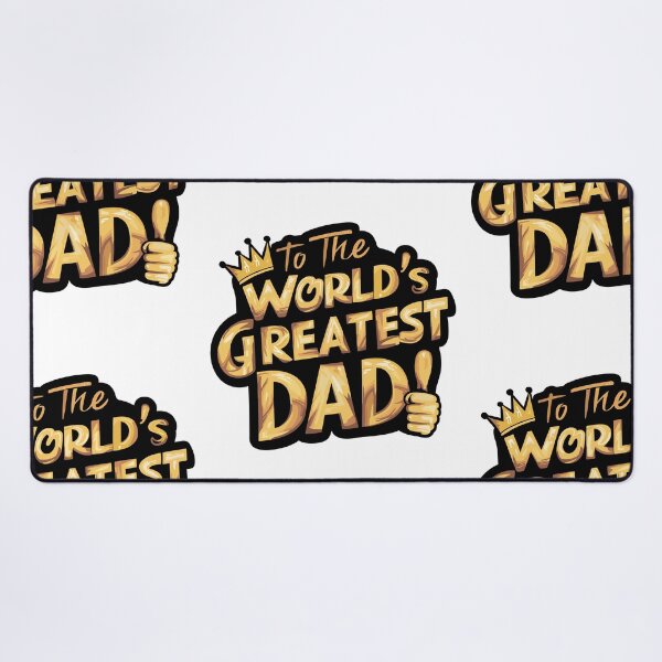 Item preview, World's Greatest Dad! Bold Metallic Typography Sticker designed and sold by HahaHandlesHub.