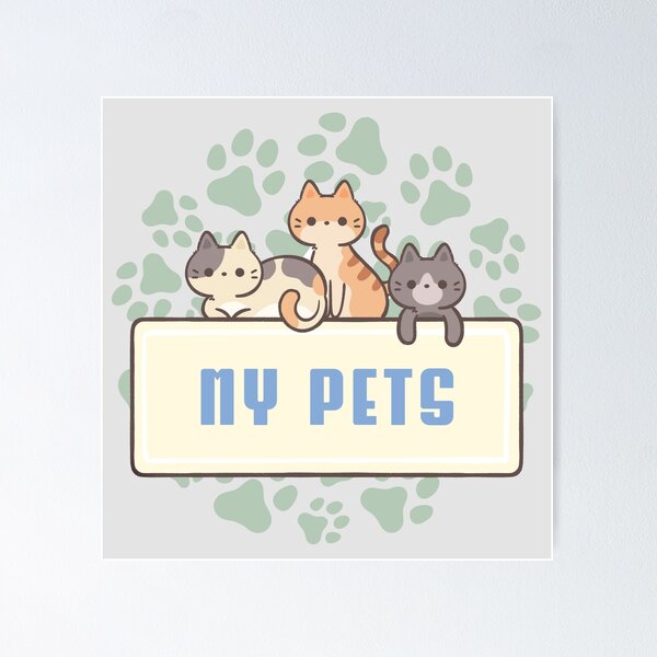 Item preview, My Pets, kawaii cats designed and sold by WuweiDG.