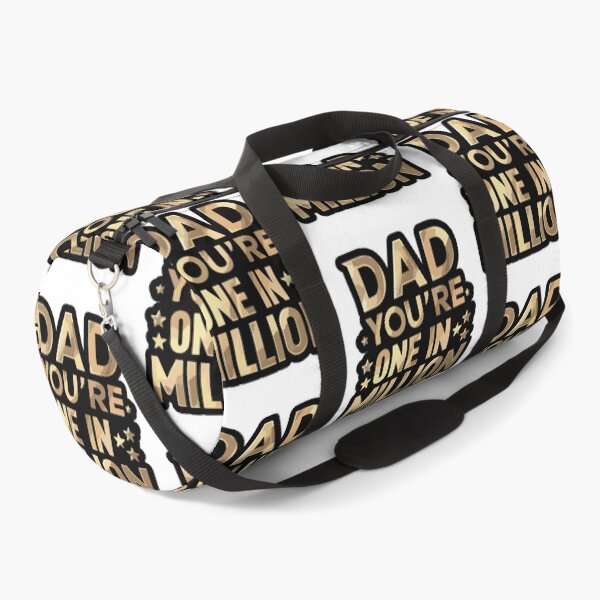 Item preview, One in a Million Dad! Metallic Typography Art designed and sold by HahaHandlesHub.