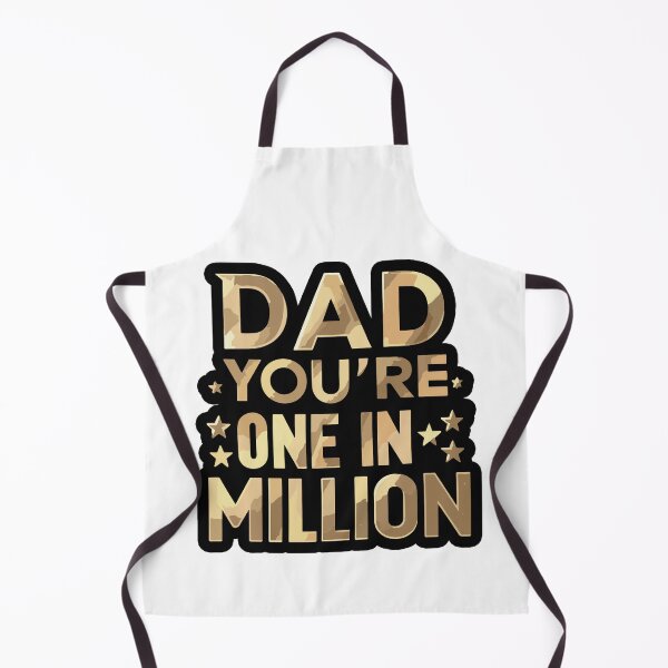Item preview, One in a Million Dad! Metallic Typography Art designed and sold by HahaHandlesHub.