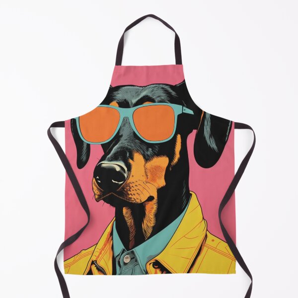 Item preview, 80's Cartoon Doberman Pinscher wearing Shades designed and sold by luvandsocial.