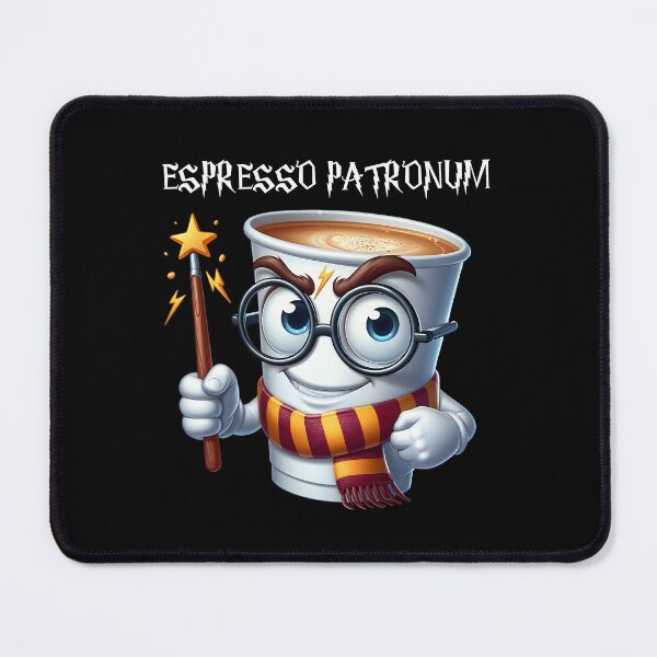 Item preview, Espresso Patronum Funny Cartoon Coffee Magic Wizard Character designed and sold by André Botes.