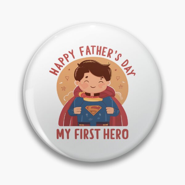 Item preview, My First Hero - Nostalgic Father's Day Illustration designed and sold by HahaHandlesHub.