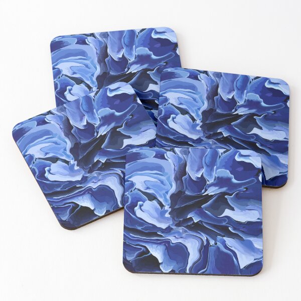 Item preview, Blue Depths Abstract Art designed and sold by Fantacaroo Designs.