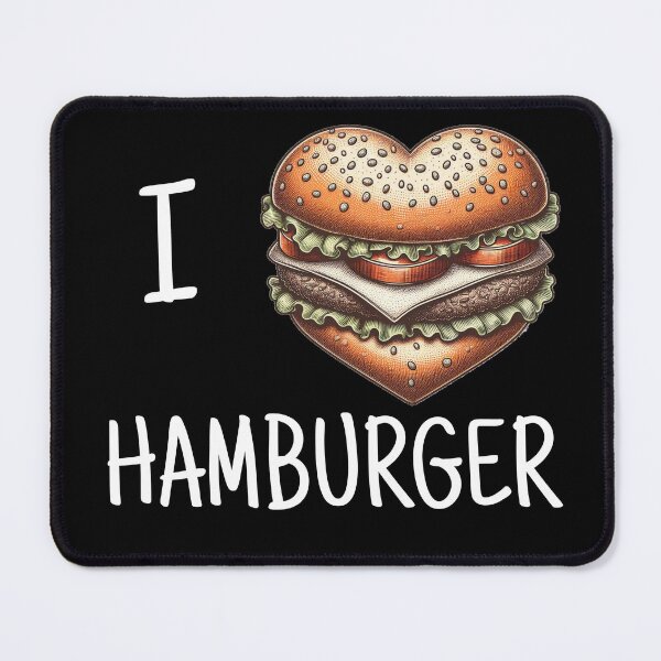 Item preview, I love hamburger, hamburger day celebration designed and sold by JuniperusArt.