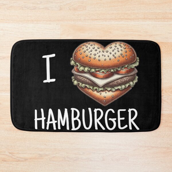 Item preview, I love hamburger, hamburger day celebration designed and sold by JuniperusArt.