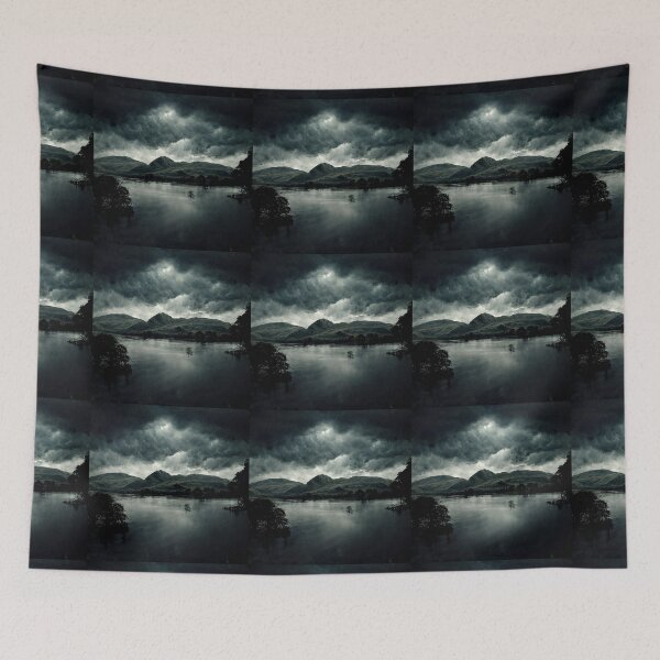 Item preview, Brooding Thunder Clouds Over Scenic Scottish Mountains designed and sold by ZGigerBarker.