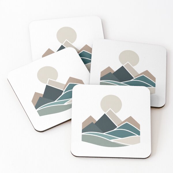Artikelvorschau, Berg minimalistischer Vintage eleganter Retro entworfen und verkauft von EsenciaPura.
