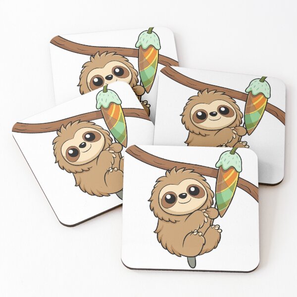 Item preview, Fluffy Little Sloth Hanging Upside designed and sold by omerfdln34.