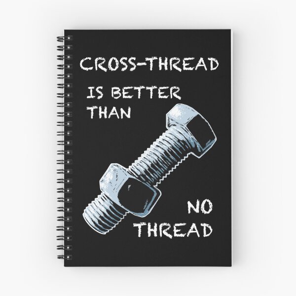 Item preview, Cross thread is better than no thread designed and sold by GrizzlyVision.