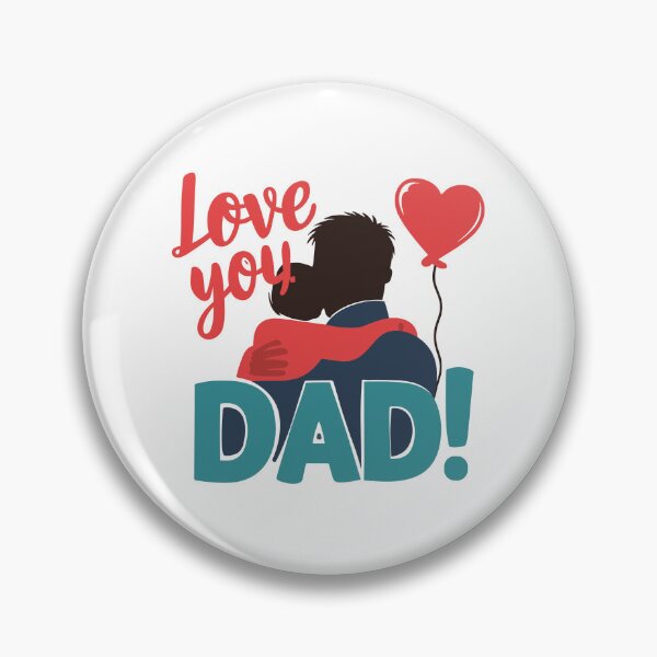 Item preview, Love You Dad: Father and Child Silhouette Sentimental Father's Day Art designed and sold by HahaHandlesHub.