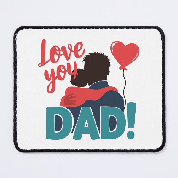Item preview, Love You Dad: Father and Child Silhouette Sentimental Father's Day Art designed and sold by HahaHandlesHub.